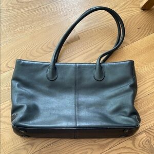 Black Leather Laptop Bag